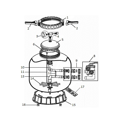 CREPINE S21 / S25 / S28 JEU DE 8 / 155800417